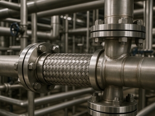 Khớp nối mềm inox trong hệ thống đường ống công nghiệp