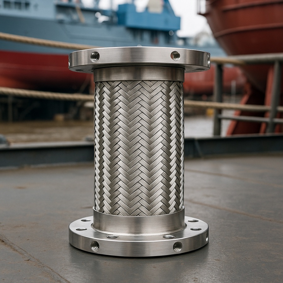 khớp nối mềm inox ngành tàu