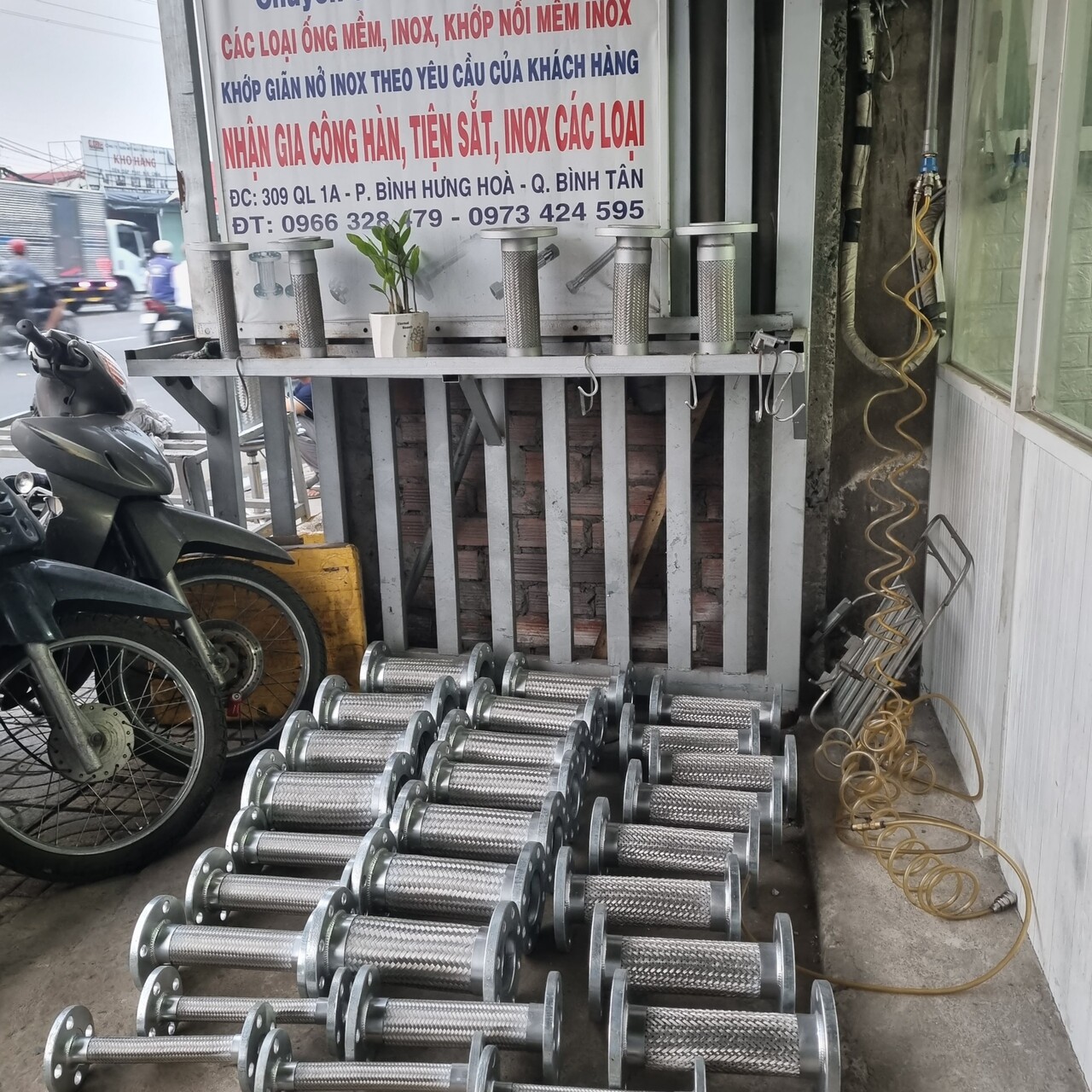 khớp nối mềm inxo chống rung