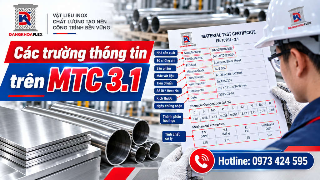 Các trường thông tin quan trọng trên chứng chỉ MTC 3.1