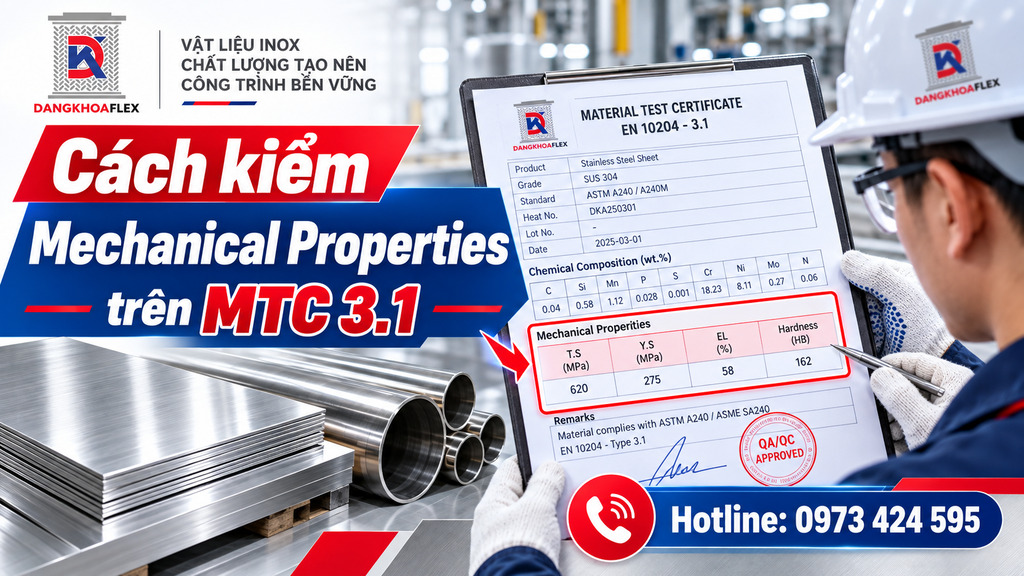 Cách kiểm Mechanical Properties trên MTC 3.1