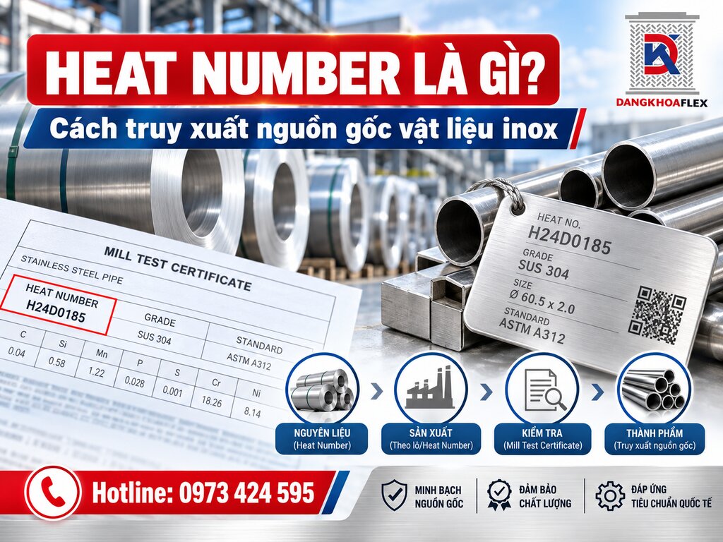 Heat Number là gì và quy trình truy xuất nguồn gốc vật liệu inox trong sản xuất cơ khí