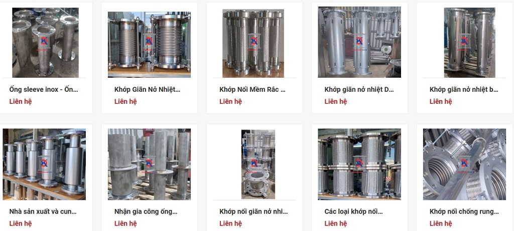 Khớp nối mềm inox tại DangKhoaFlex