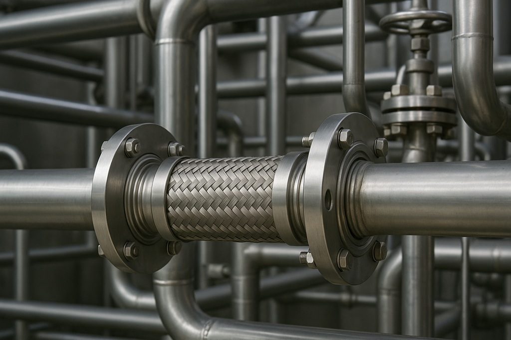 khớp nối mềm inox trong công nghiệp