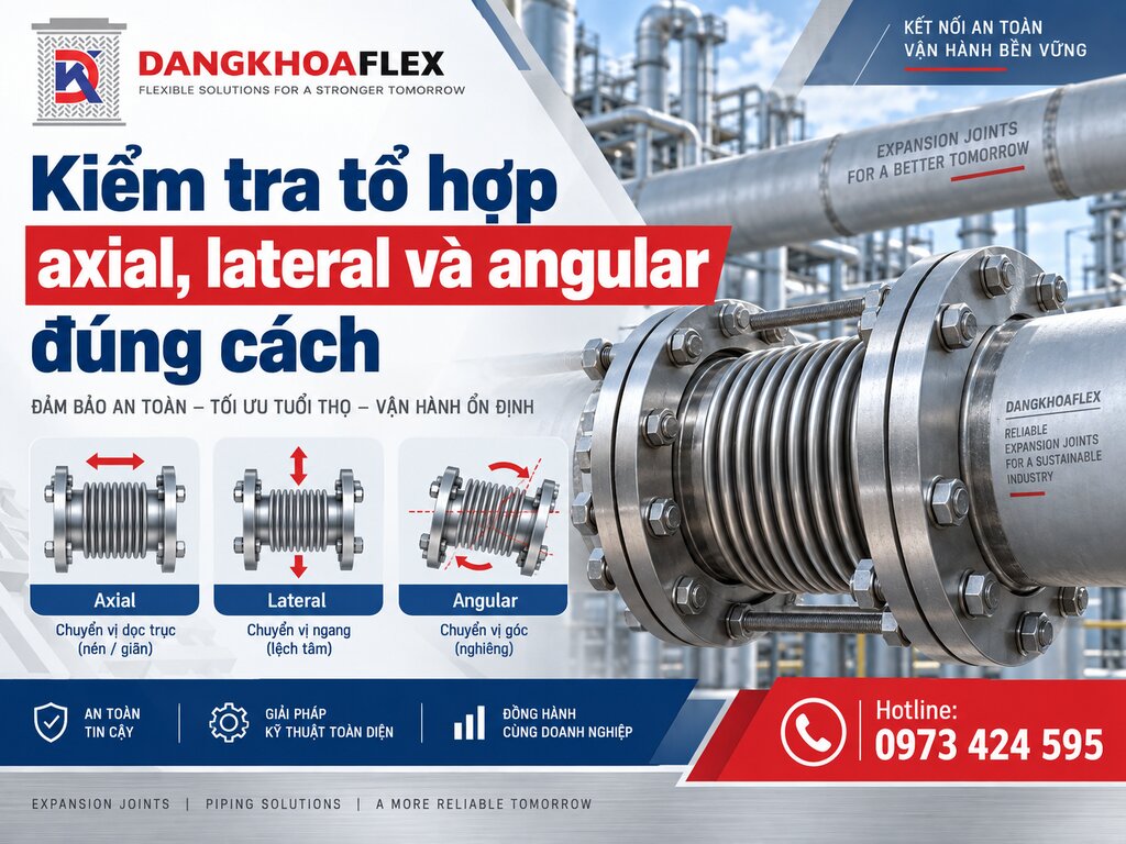 Kiểm tra tổ hợp axial, lateral và angular đúng cách