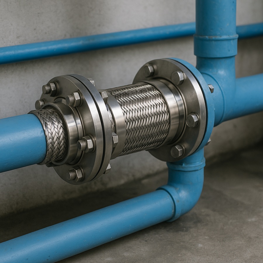 Sử dụng khớp nối mềm inox trong hệ thống cấp thoát nước